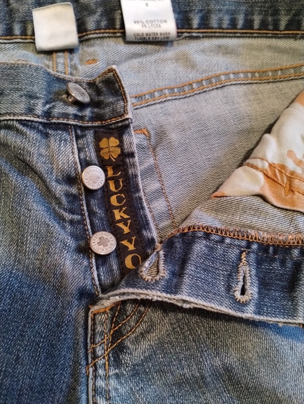 Lucky Dungarees Button Fly By Gene Montesano Women's Classic Crew Jeans